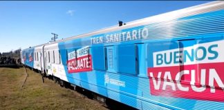 EL TREN SANITARIO BONAERENSE COMENZÓ A TESTEAR CORONAVIRUS Y VACUNAR CONTRA LA GRIPE