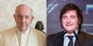 EL PAPA FRANCISCO SALUDO A JAVIER MILEI