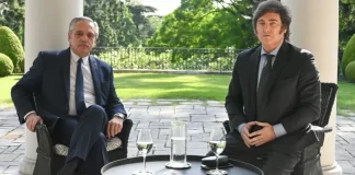 COMENZÓ LA TRANSICIÓN, SE REUNIERON MILEI Y FERNÁNDEZ