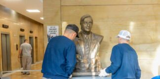 EL GOBIERNO SACO EL BUSTO DE NÉSTOR KIRCHNER DEL EDIFICIO DE ANSES