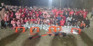 EL CLUB LA LIBERTAD RECIBIÓ MATERIALES DEPORTIVOS POR MÁS DE CUATRO MILLONES DE PESOS