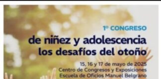 PRIMER CONGRESO DE NIÑEZ Y ADOLESCENCIA: «LOS DESAFÍOS DEL OTOÑO» SE REALIZARÁ EN SAN MARTÍN