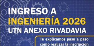 LA UTN ABRIÓ INSCRIPCIONES EN RIVADAVIA PARA INGENIERÍAS Y TECNICATURAS