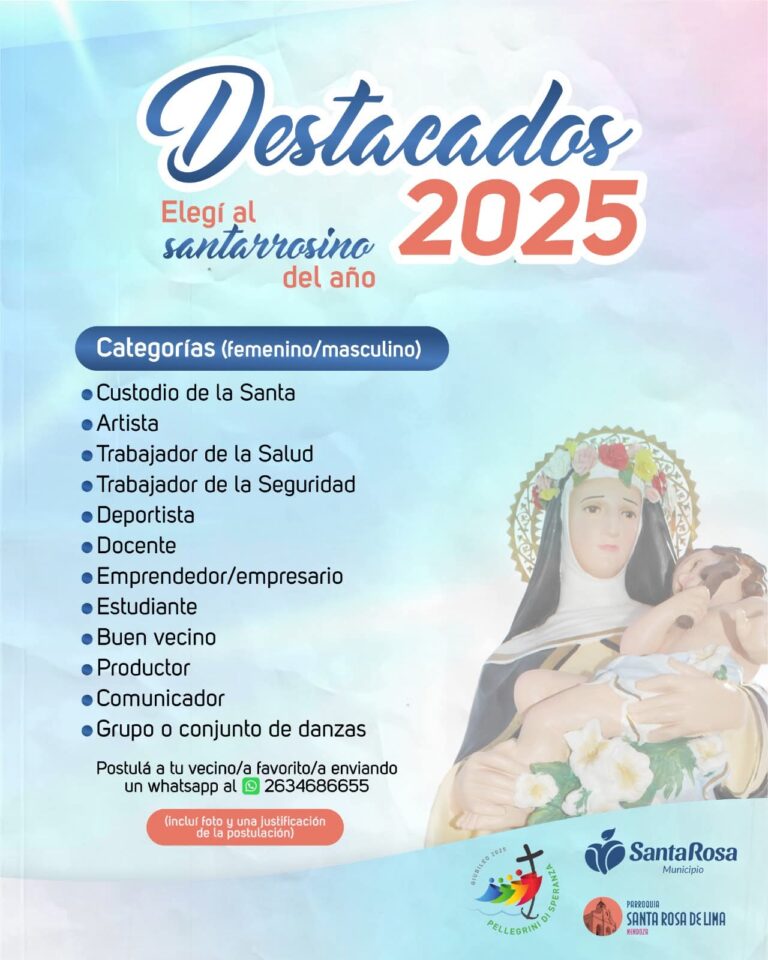 ELEGÍ AL SANTARROSINO DEL AÑO 2025