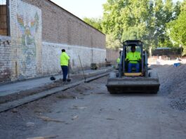 RIVADAVIA IMPULSA UNA IMPORTANTE OBRA DE URBANIZACIÓN EN EL ENTORNO DE LA ESCUELA H. TOLOSA