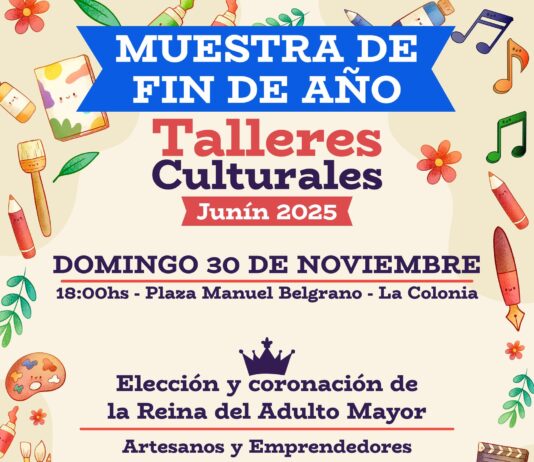 JUNÍN REALIZARÁ LA MUESTRA ANUAL DE LOS TALLERES CULTURALES Y LA CORONACIÓN DE LA REINA DEL ADULTO MAYOR