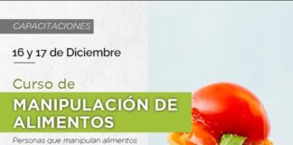 JUNÍN ABRIÓ LAS INSCRIPCIONES PARA EL CURSO DE MANIPULACIÓN DE ALIMENTOS
