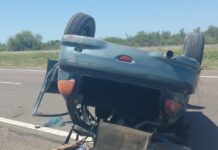 TRAGEDIA EN LA PAZ: UN JOVEN DE 31 AÑOS MURIÓ EN UN VUELCO SOBRE LA RUTA 7