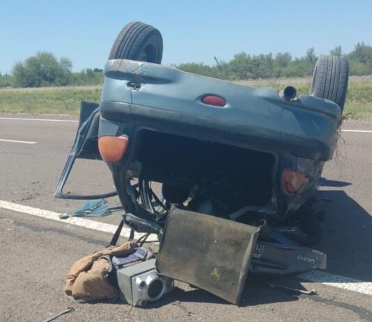 TRAGEDIA EN LA PAZ: UN JOVEN DE 31 AÑOS MURIÓ EN UN VUELCO SOBRE LA RUTA 7