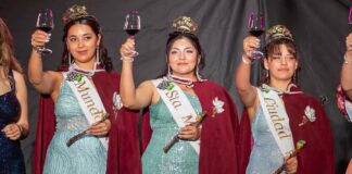 RIVADAVIA VIVIÓ UNA NUEVA NOCHE VENDIMIAL CON LA CORONACIÓN DE REINAS DISTRITALES 2026