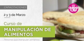 JUNÍN ABRE INSCRIPCIONES PARA EL CURSO DE MANIPULACIÓN DE ALIMENTOS