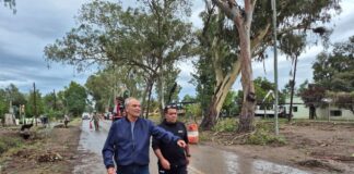 EL INTENDENTE RUFEIL RECORRIÓ ZONAS AFECTADAS POR LA TORMENTA
