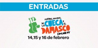 YA SE ENCUENTRAN DISPONIBLES LAS ENTRADAS PARA EL FESTIVAL NACIONAL DE LA CUECA Y EL DAMASCO