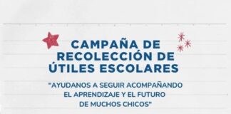 CÁRITAS RIVADAVIA IMPULSA UNA CAMPAÑA SOLIDARIA DE RECOLECCIÓN DE ÚTILES ESCOLARES
