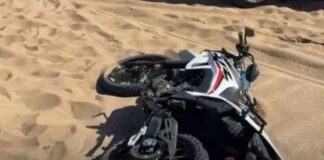 TRAGEDIA EN LOS MÉDANOS: UN MOTOCICLISTA MURIÓ TRAS UNA VIOLENTA CAÍDA