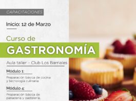 JUNÍN LANZA CURSO GRATUITO DE GASTRONOMÍA CON AVAL DE LA DGE