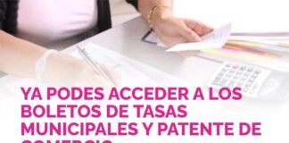 YA SE ENCUENTRAN DISPONIBLES LOS BOLETOS DE TASAS MUNICIPALES Y PATENTE DE COMERCIO EN SANTA ROSA