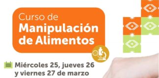 RIVADAVIA DICTA CURSO DE MANIPULACIÓN DE ALIMENTOS EN MARZO