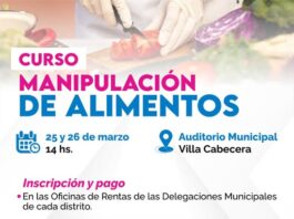 CAPACITACIÓN EN MANIPULACIÓN DE ALIMENTOS EN SANTA ROSA