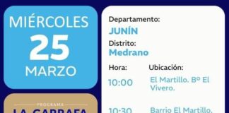 JUNÍN ACERCA EL PROGRAMA “LA GARRAFA EN TU BARRIO” A MEDRANO