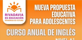 RIVADAVIA SUMA UNA NUEVA PROPUESTA EDUCATIVA CON UN CURSO ANUAL DE INGLÉS PARA ADOLESCENTES