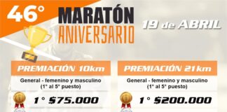 CONFIRMARON PREMIOS PARA LA 46° MARATÓN ANIVERSARIO DE RIVADAVIA