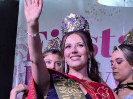 JULIETA GUIÑAZÚ FUE CORONADA REINA PROVINCIAL DEL CANTO Y LA MELESCA EN JUNÍN
