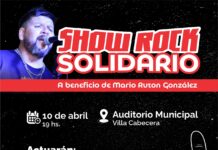 SHOW ROCK SOLIDARIO A BENEFICIO DE MARIO GONZÁLEZ EN SANTA ROSA