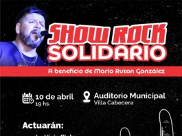SHOW ROCK SOLIDARIO A BENEFICIO DE MARIO GONZÁLEZ EN SANTA ROSA