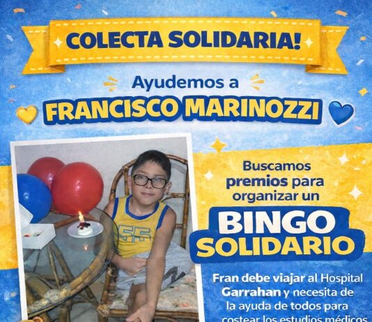 SOLIDARIDAD POR FRANCISCO: ORGANIZAN UN BINGO PARA COSTEAR SU TRATAMIENTO EN BUENOS AIRES