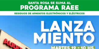 SANTA ROSA SE SUMA AL PROGRAMA RAEE Y EL MARTES 19 SERÁ SU LANZAMIENTO OFICIAL
