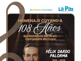 LA PAZ RENDIRÁ HOMENAJE A FÉLIX DARDO PALORMA EN EL ANIVERSARIO DE SU NATALICIO