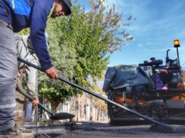 LUJÁN DE CUYO AVANZA CON NUEVAS OBRAS DE ASFALTO EN MAYOR DRUMMOND