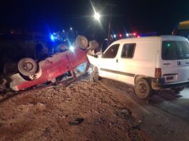 UNA MUJER FUE HOSPITALIZADA TRAS UN FUERTE ACCIDENTE EN LA COLONIA