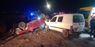 UNA MUJER FUE HOSPITALIZADA TRAS UN FUERTE ACCIDENTE EN LA COLONIA