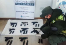 TRANSPORTABA 23 ARMAS DE GUERRA HACIA MENDOZA Y TERMINÓ CONDENADO POR LA JUSTICIA FEDERAL