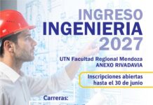 INGRESO 2027: CONTINÚAN ABIERTAS LAS INSCRIPCIONES PARA INGENIERÍA EN RIVADAVIA