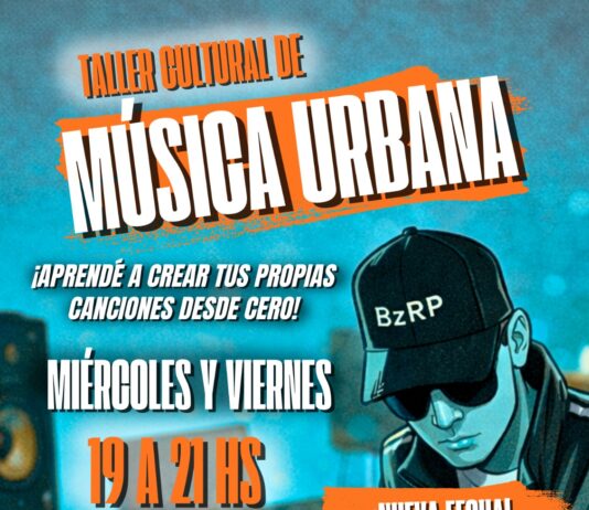 RIVADAVIA RETOMA SU TALLER GRATUITO DE MÚSICA URBANA CON CUPOS DISPONIBLES