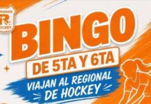 BINGO SOLIDARIO PARA QUE EL HOCKEY DE RIVADAVIA VIAJE AL REGIONAL